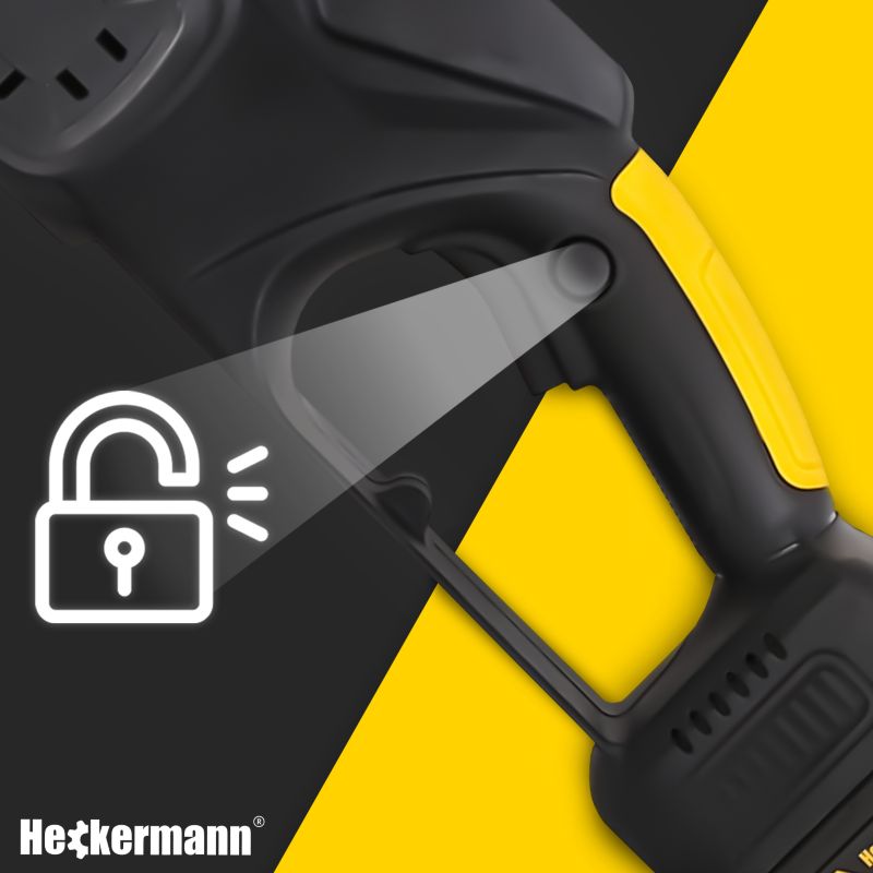 Piła łańcuchowa Heckermann akumulatorowa elektryczna prowadnica 30 cm 2 x 3000 mAh 1szt
