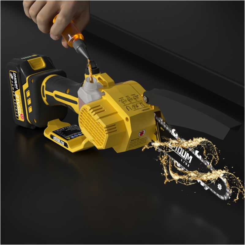 Piła łańcuchowa Imoum 700W akumulatorowa bezszczotkowa 6" 2xAkumulator 1 kpl.