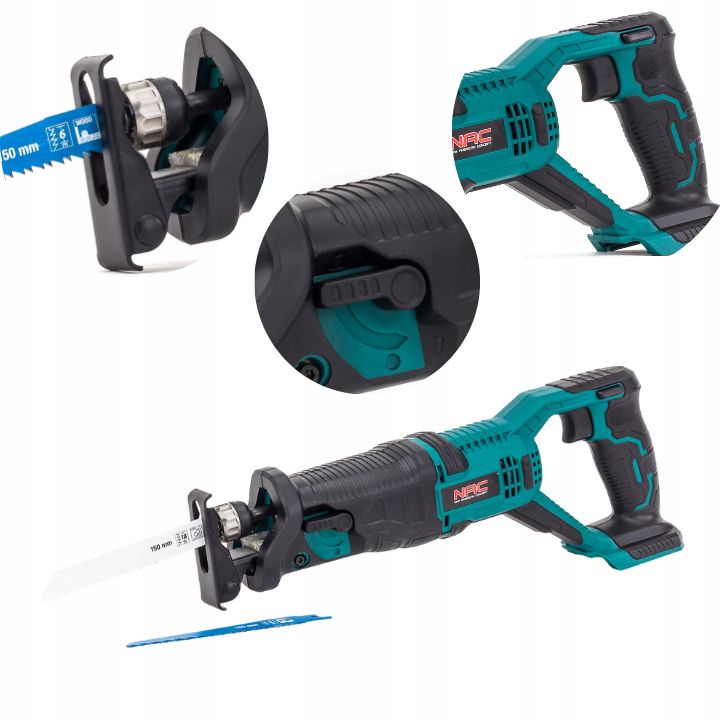 Piła szablasta NAC 20 V bez akumulatora i ładowarki skok brzeszczotu 22 mm quick lock 1 szt.