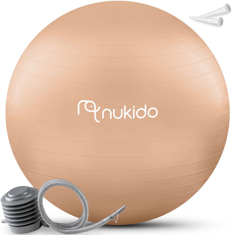 Piłka do aerobiku fitness Nukido 65cm beżowa 195104 1szt.