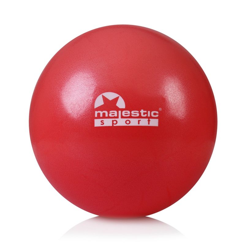 Piłka gimnastyczna do ćwiczeń fitness / pilatesu  / jogi - MajesticSport MiniGYMball 25cm - czerwona (1 szt.)