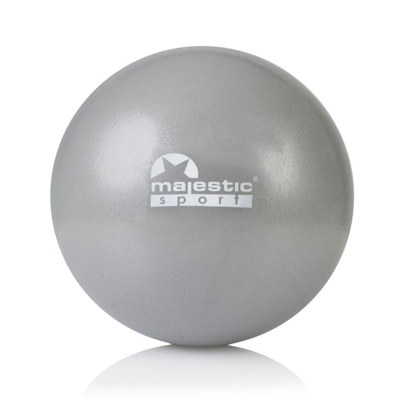 Piłka gimnastyczna do ćwiczeń fitness / pilatesu / jogi - MajesticSport MiniGYMball 25cm - szara (1 szt.)