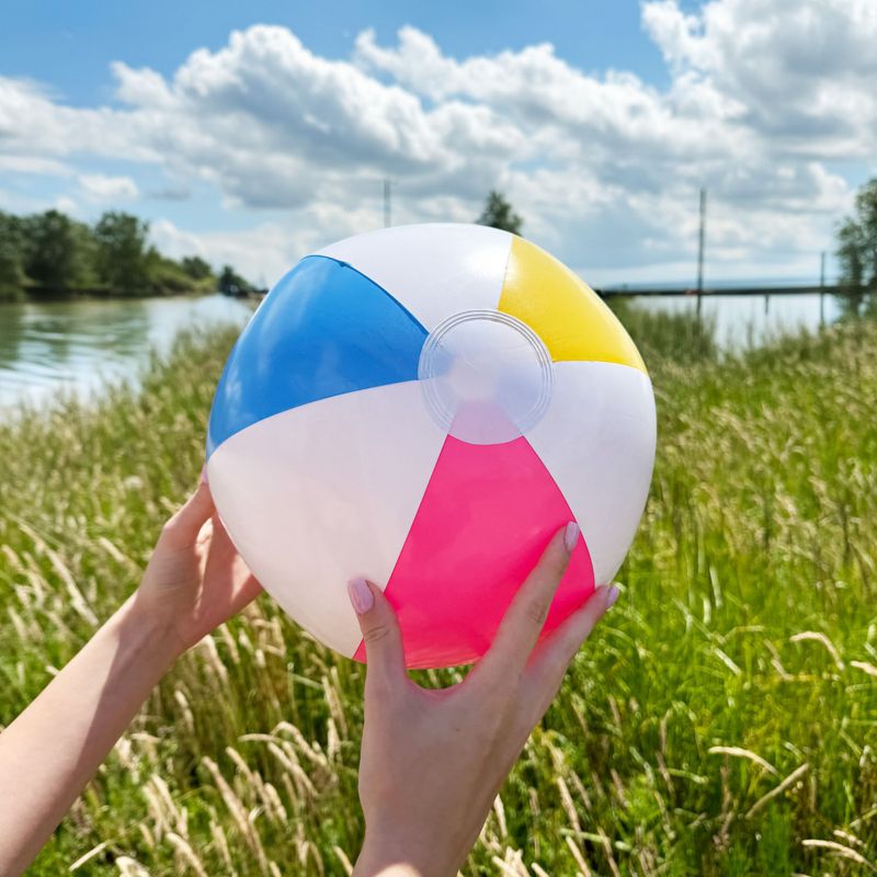 Piłka plażowa Be-active.pl dmuchana na basen plaże do gry trójkolorowa 1szt.