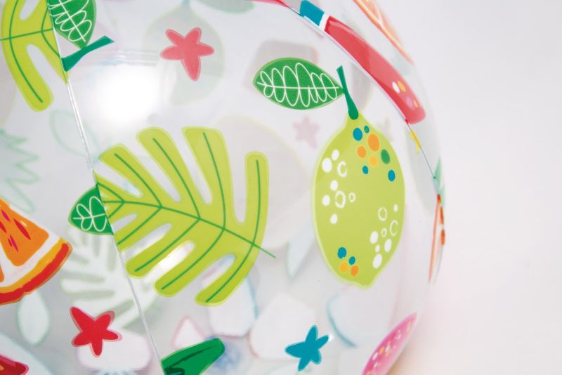 Piłka plażowa INTEX 59040 dmuchana z kolorowym nadrukiem 51 cm, owoce 1 szt.