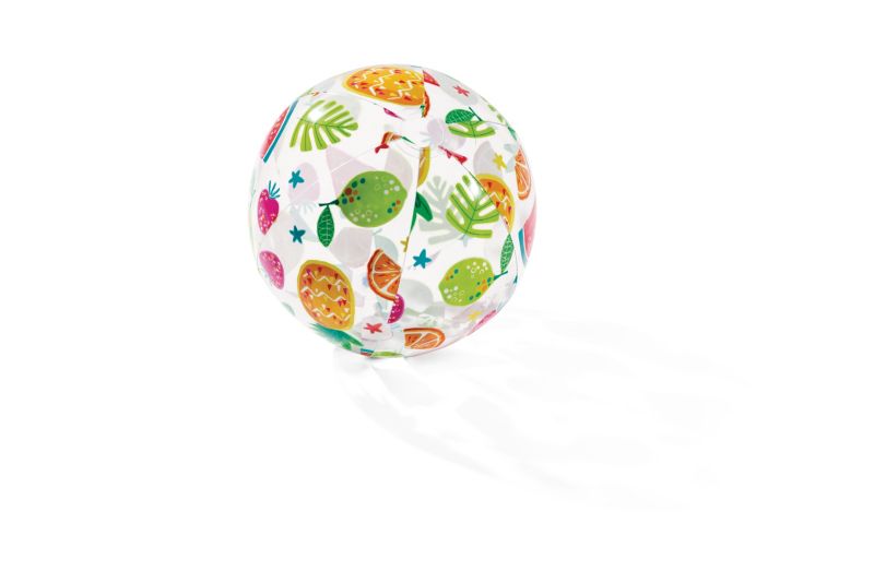 Piłka plażowa INTEX 59040 dmuchana z kolorowym nadrukiem 51 cm, owoce 1 szt.