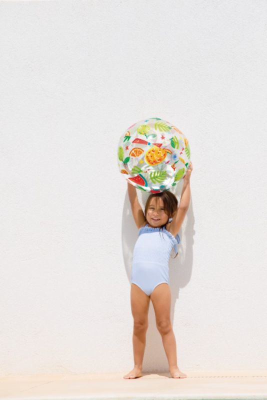 Piłka plażowa INTEX 59040 dmuchana z kolorowym nadrukiem 51 cm, owoce 1 szt.