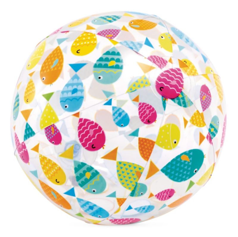 Piłka plażowa INTEX 59040 dmuchana z kolorowym nadrukiem 51 cm, rybki 1 szt.