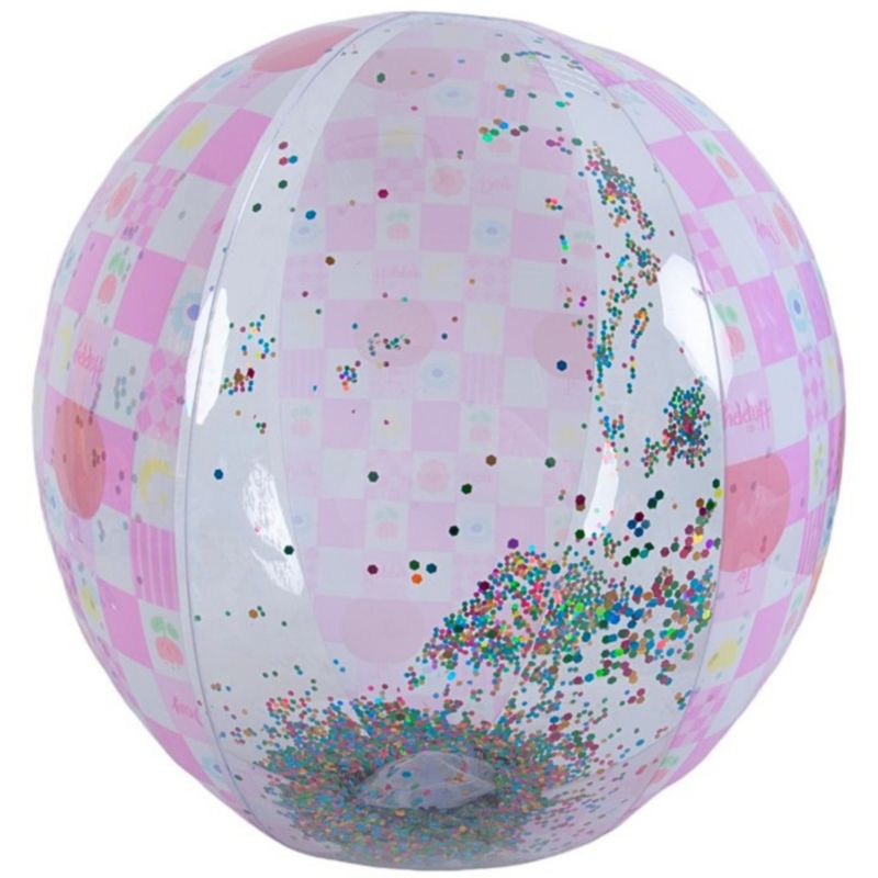 Piłka plażowa Jilong brokat dmuchana 50 cm różowa 1 szt.