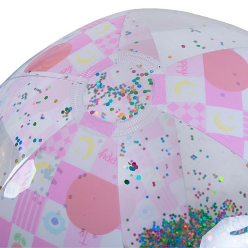 Piłka plażowa Jilong brokat dmuchana 50 cm różowa 1 szt.