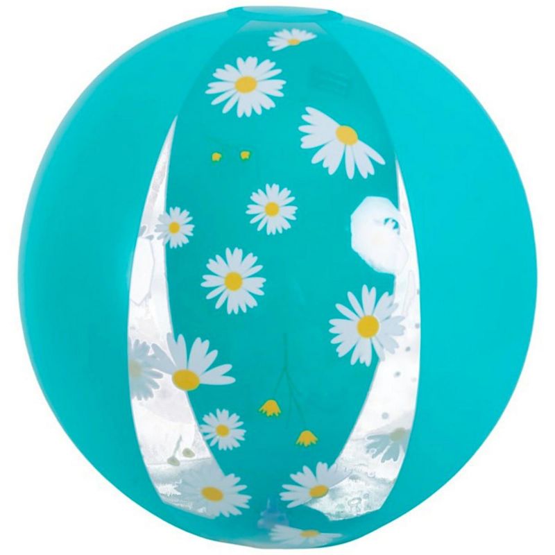 Piłka plażowa Jilong Daisy dmuchana 50 cm turkusowa 1 szt.