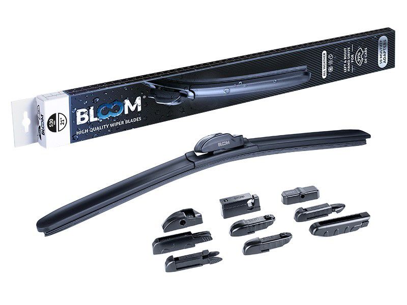 Pióro wycieraczki BLOOM M10 530 mm / 21" bezszkieletowe, 10 adapterów, 1 szt.