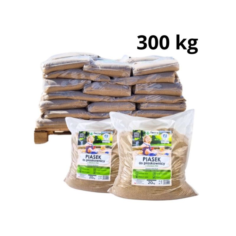 Piasek do piaskownicy Terra Feniks 240 kg paleta 12 x 20 kg 1 szt.