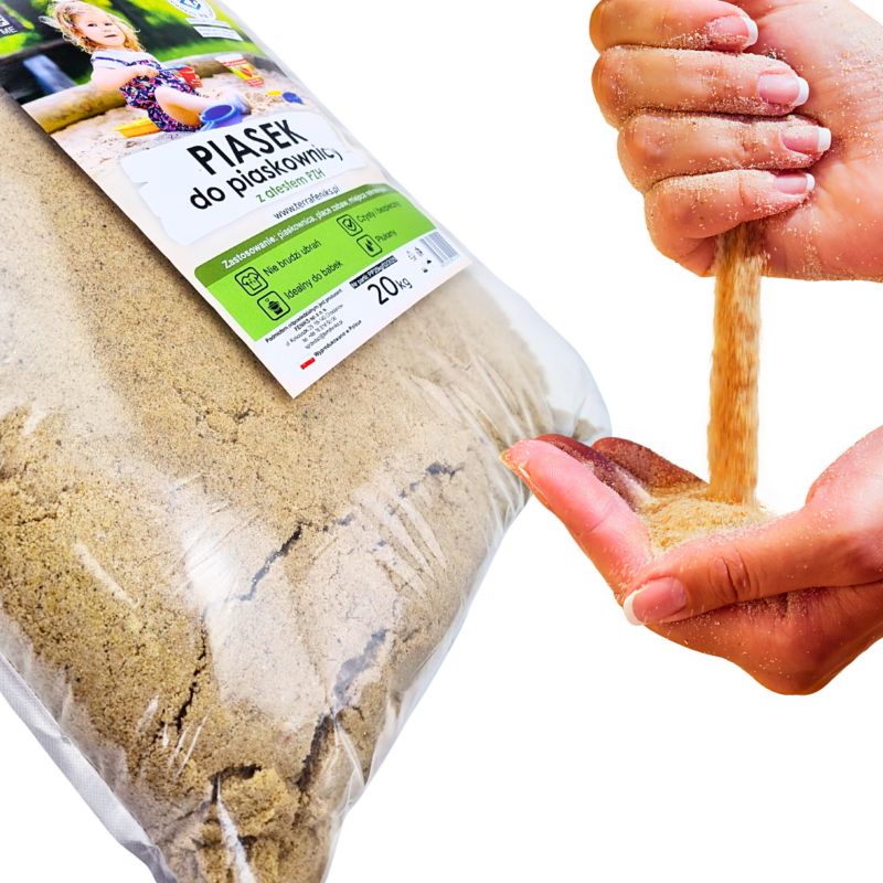 Piasek do piaskownicy Terra Feniks 500 kg paleta 25x 20 kg 1 szt.