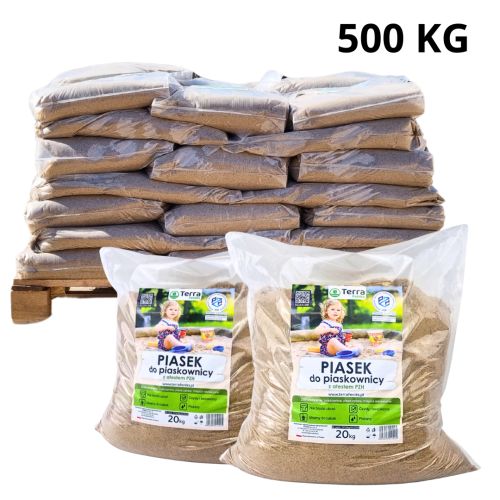 Piasek do piaskownicy Terra Feniks 500 kg paleta 25x 20 kg 1 szt.