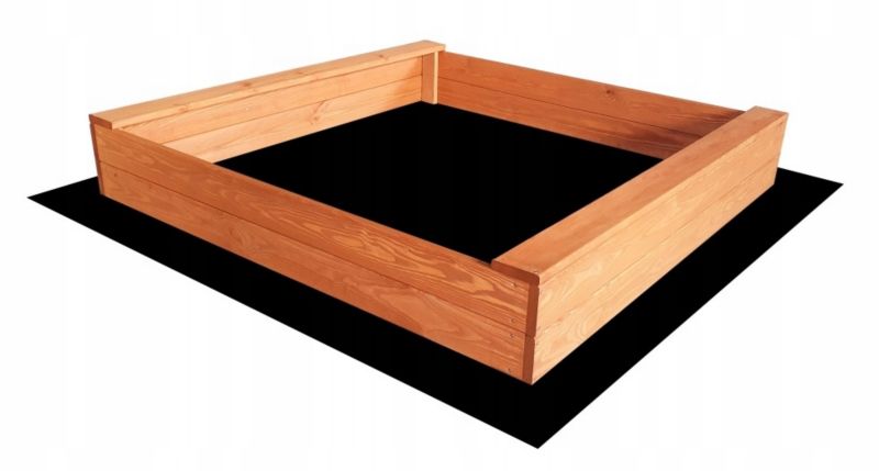 Piaskownica Drewniana Impregnowana SLIM 120x120 + GRATIS