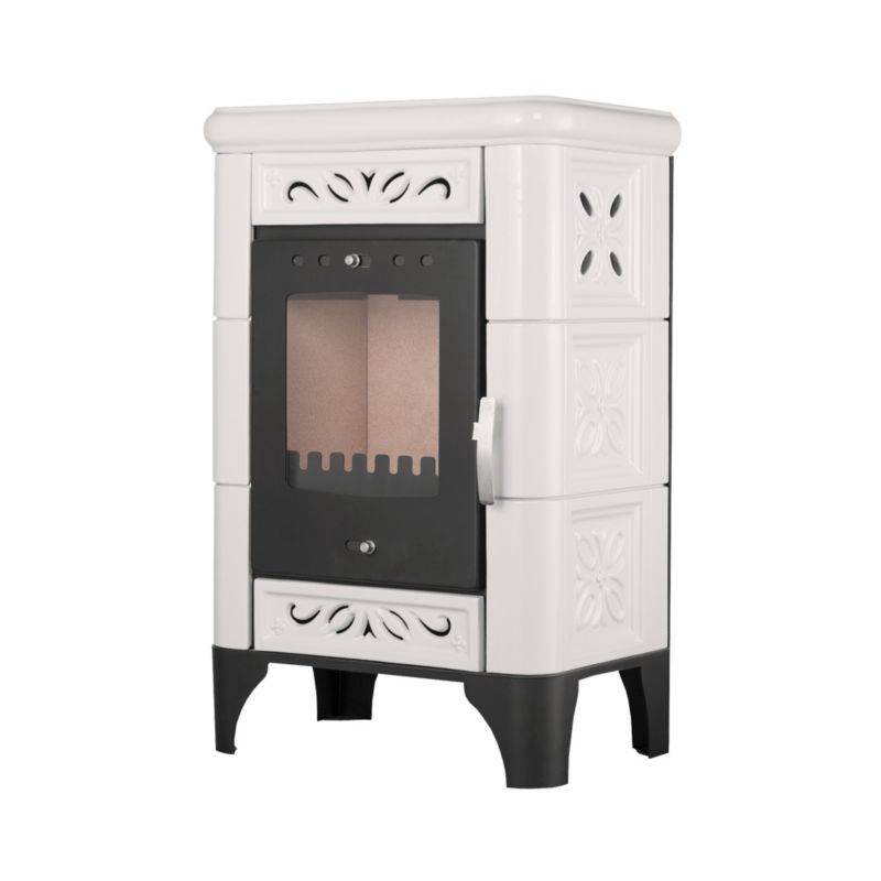Piec kominkowy kaflowy Ackerman K1 Jena 5,7 kW kremowy