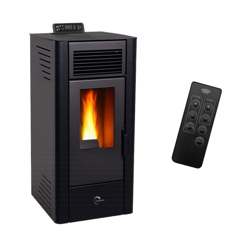 Piec na pelety Sannover Anita 11,6 kW Czarny 1 szt.