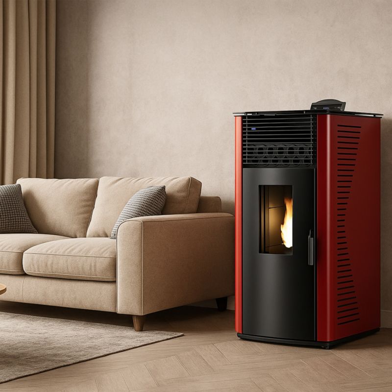 Piec na pelety Sannover Anita 15 kW Bordeaux 1 szt.