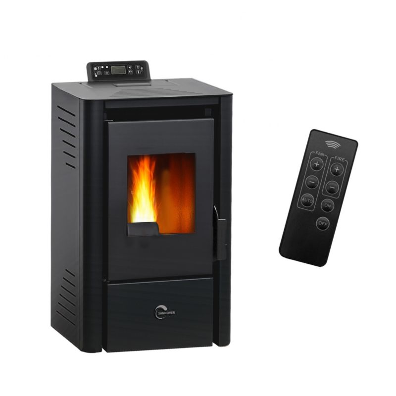 Piec na pelety Sannover Anita 9,4 kW Czarny 1 szt.