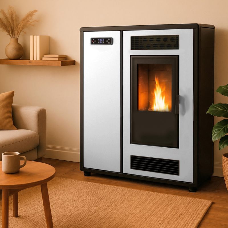 Piec na pelety Sannover Astral Slim 12,2 kW Biały 1 szt.
