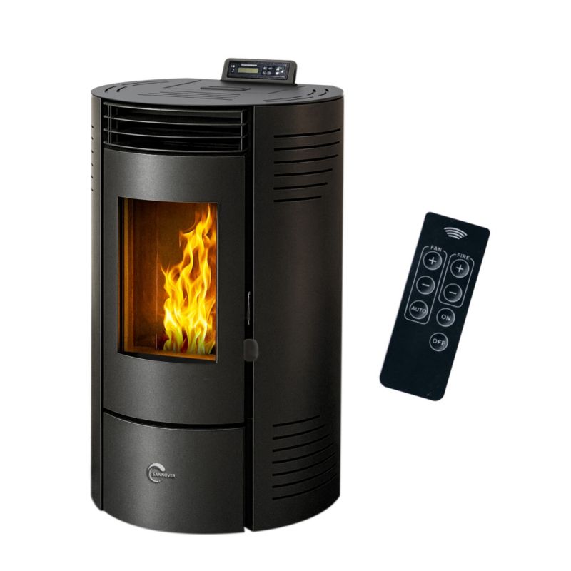 Piec na pelety Sannover Azora 11,6 kW Czarny 1 szt.