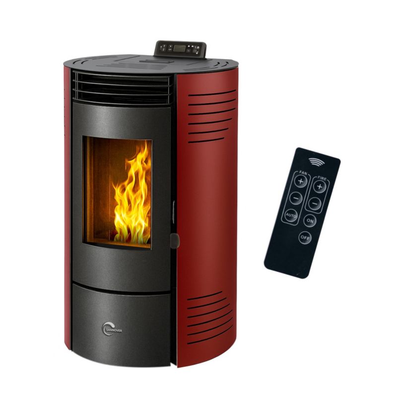 Piec na pelety Sannover Azora 15,1 kW Bordeaux 1 szt.