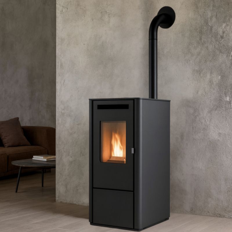 Piec na pellet Ferretti 9.5 kW czarny włoski - 1 szt
