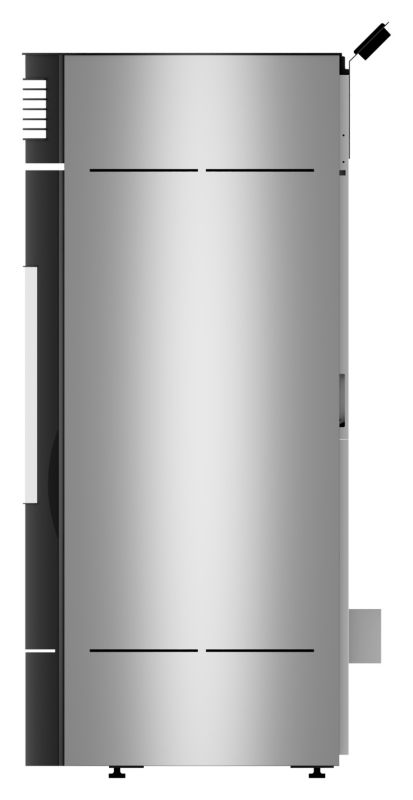 Piec na pellet Invicta Lodi 8 KW WiFi CDP szary