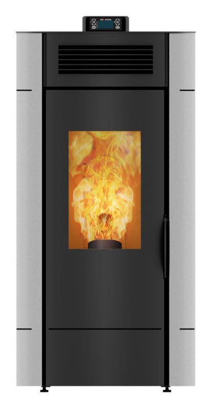 Piec na pellet Invicta Lodi 8 KW WiFi CDP szary