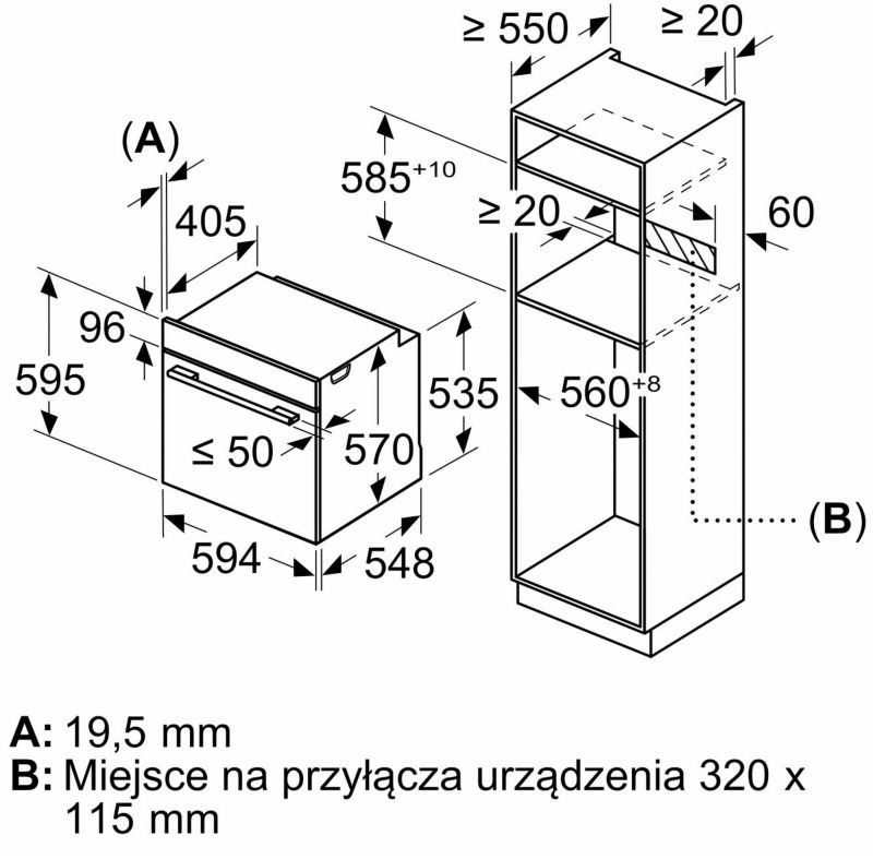 Piekarnik BOSCH HRG272EB3 Serie 4 z funkcją pary PERF LINE