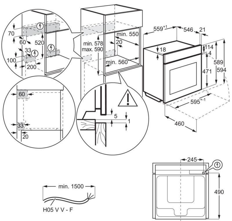 Piekarnik parowy Electrolux EOB8S39WZ 1 szt.