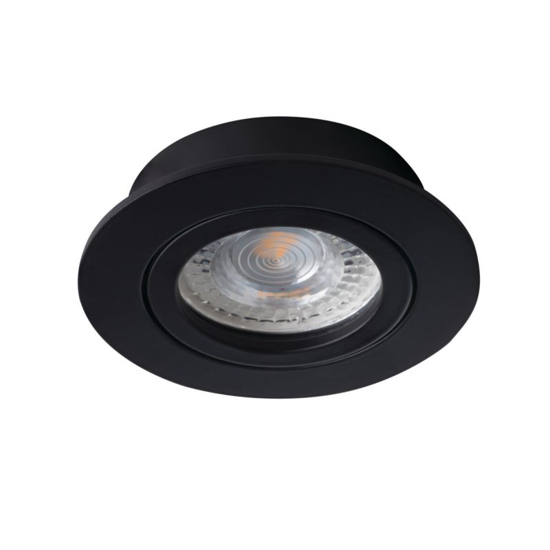 Pierścień oprawy punktowej LightLogic LL COSS DTO-B 30545 oczko spot sufitowa regulacja okrągłe czarny 1 szt.