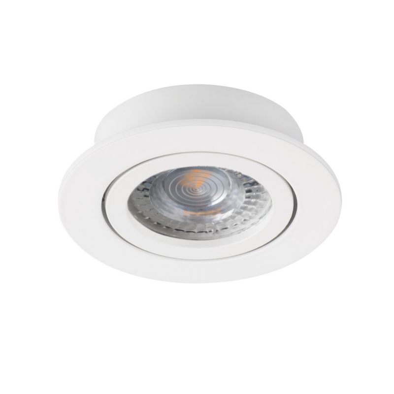 Pierścień oprawy punktowej LightLogic LL COSS DTO-W 30546 oczko spot sufitowa regulacja okrągłe biały 1 szt.