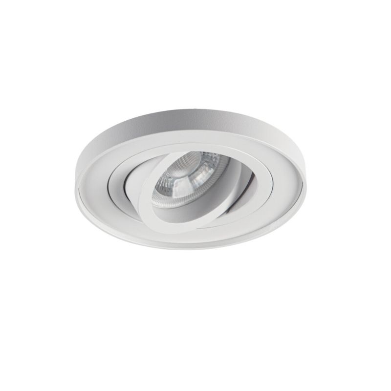 Pierścień oprawy punktowej LightLogic MINI BORD SLIM DTO-W 31255 oczko halogenowe do wbudowania spot biała 1 szt.
