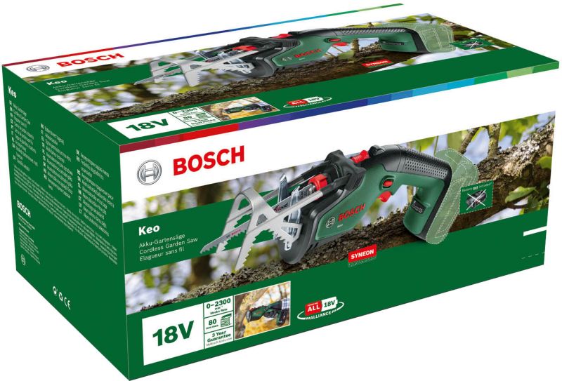 Piła ogrodowa akumulatorowa Bosch Keo 18 V