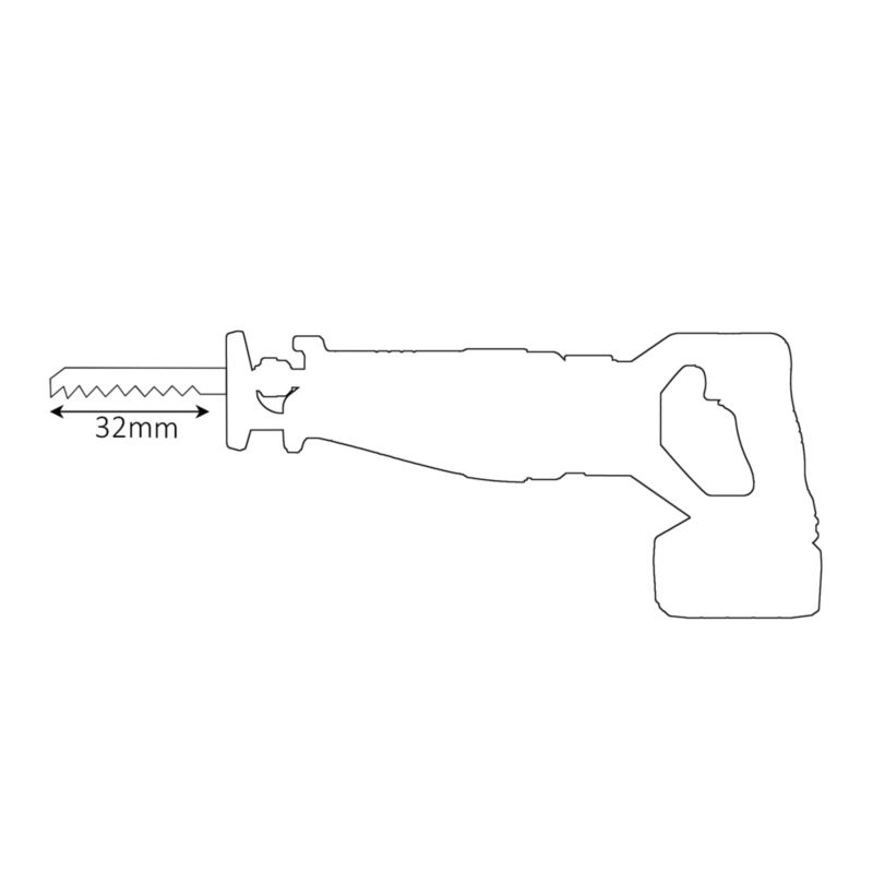 Piła szablasta Erbauer G2 18 V 1 x 4 Ah