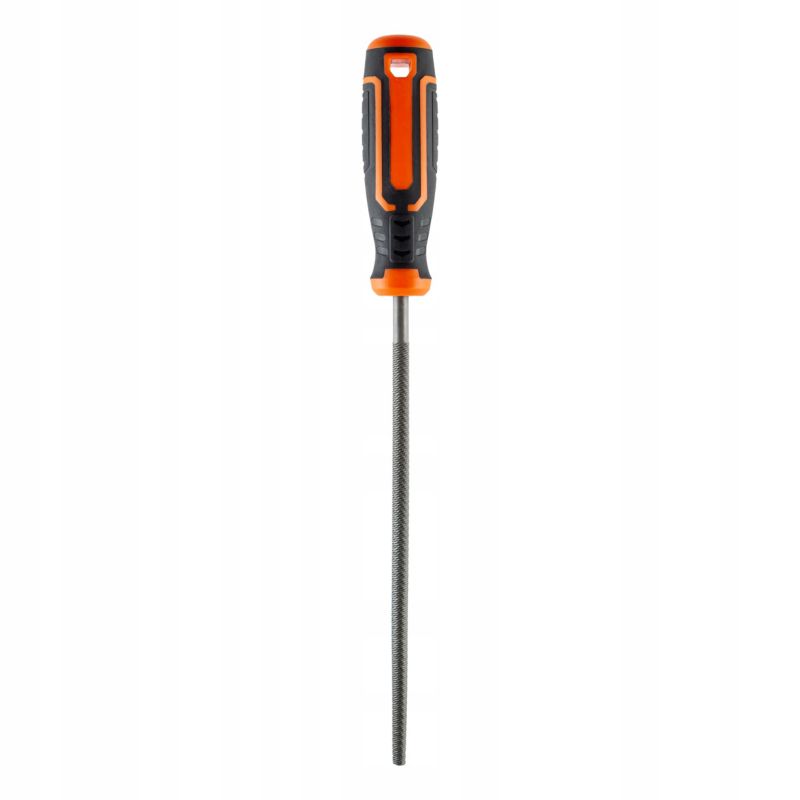 Pilnik okrągły Polax metalowy ręczny do metalu 200mm stal T10 1 szt.