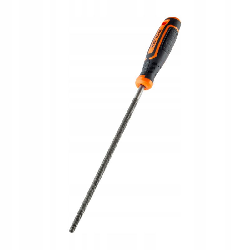 Pilnik okrągły Polax metalowy ręczny do metalu 200mm stal T10 1 szt.