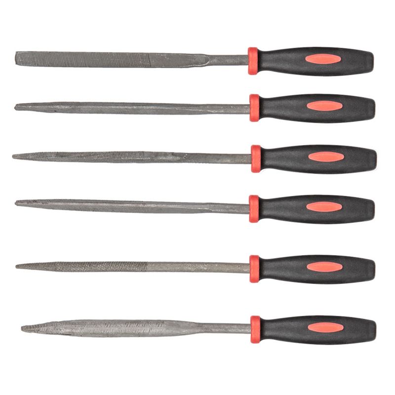 Pilniki iglaki Top Tools do metalu, zestaw 6 szt. 1 kpl