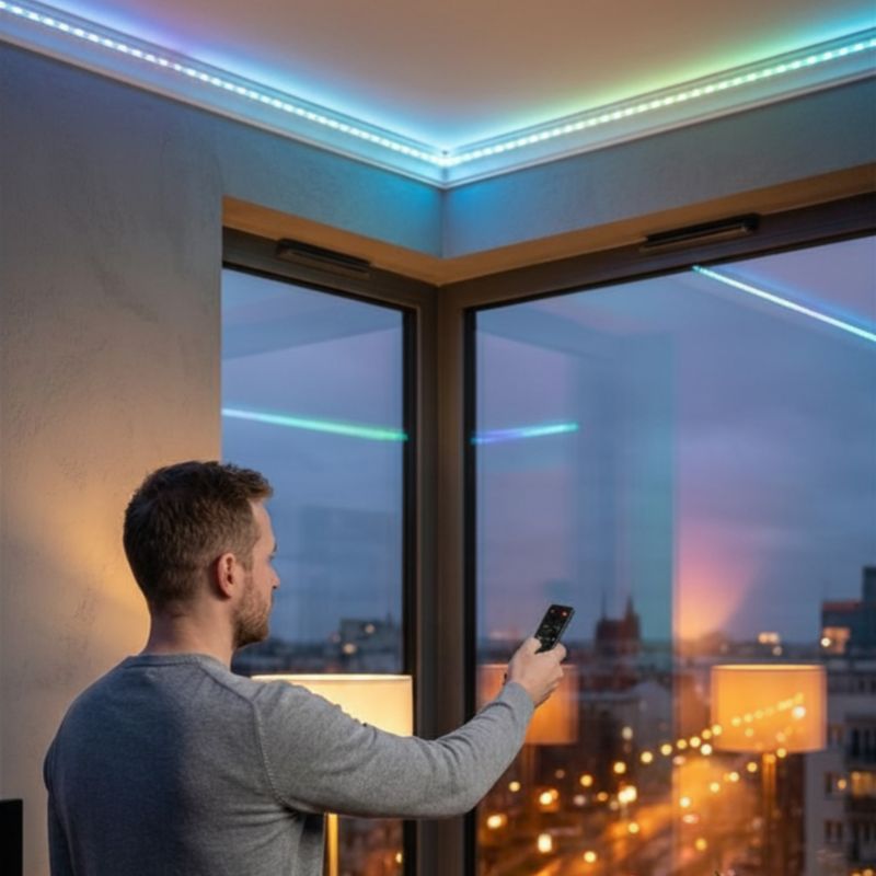 Pilot Eco Light Rt1 Rf Mono Ściemniacz Czarny Do Sterowników Led Bezprzewodowy 1 szt