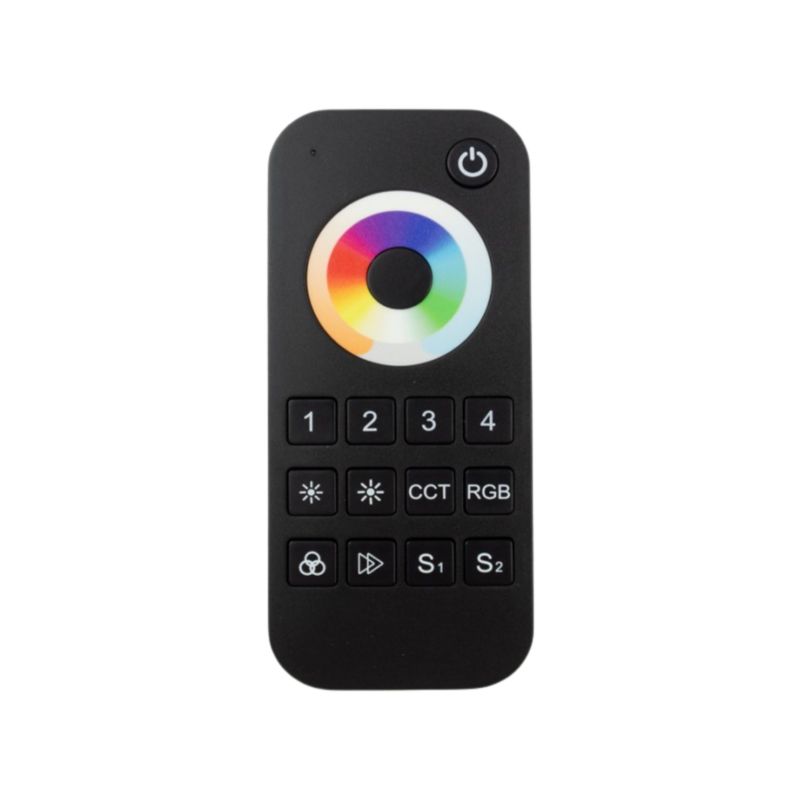 Pilot Eco Light Rt10 Rf Rgb+Cct 4-Strefowy Dotykowy Czarny Bezprzewodowy 1 szt