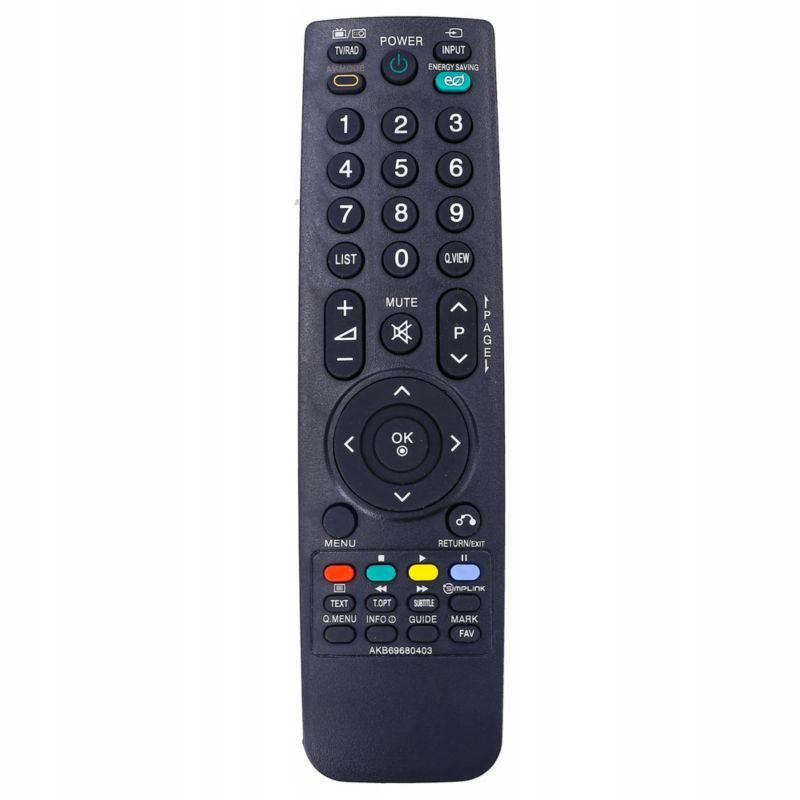 Pilot, Sillar, do telewizora LG Smart TV seria 19LH, 32LF, 47LH, zamiennik AKB69680403 +4x baterie AAA Electrolux, zestaw, 5szt