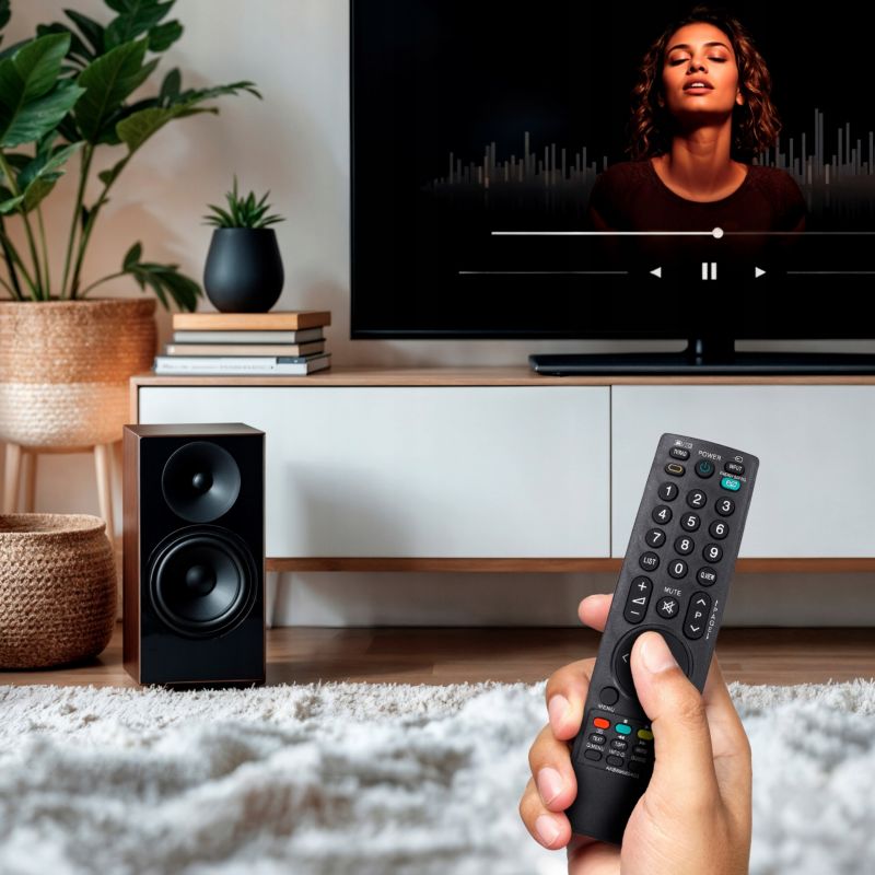 Pilot, Sillar, do telewizora LG Smart TV seria 19LH, 32LF, 47LH, zamiennik AKB69680403 +4x baterie AAA Electrolux, zestaw, 5szt