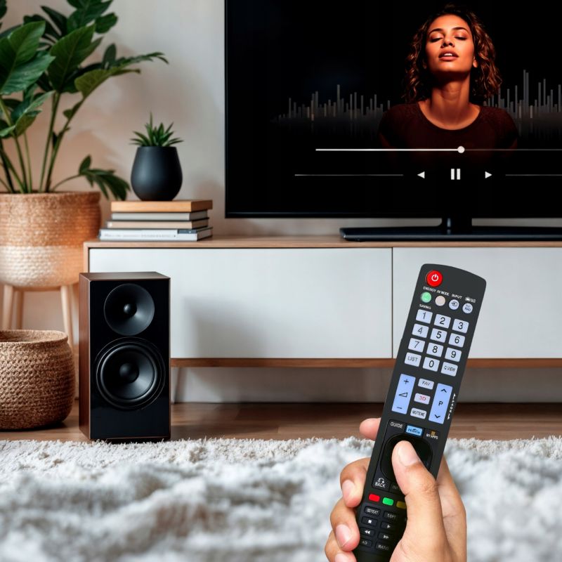 Pilot, Sillar, uniwersalny, zamiennik AKB72914066 do telewizora LG Smart TV OLED QNED + 4x Baterie AAA, zestaw, 5szt