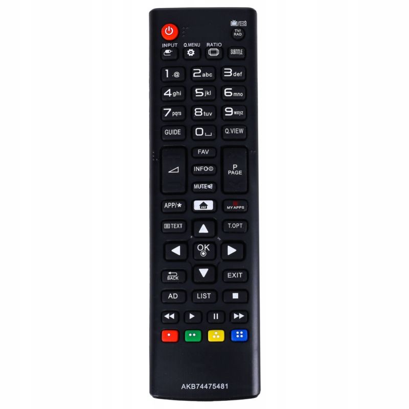 Pilot, Sillar, uniwersalny, zamiennik AKB74475490, do telewizora LG Smart TV + 4x Baterie AAA, zestaw, 5szt