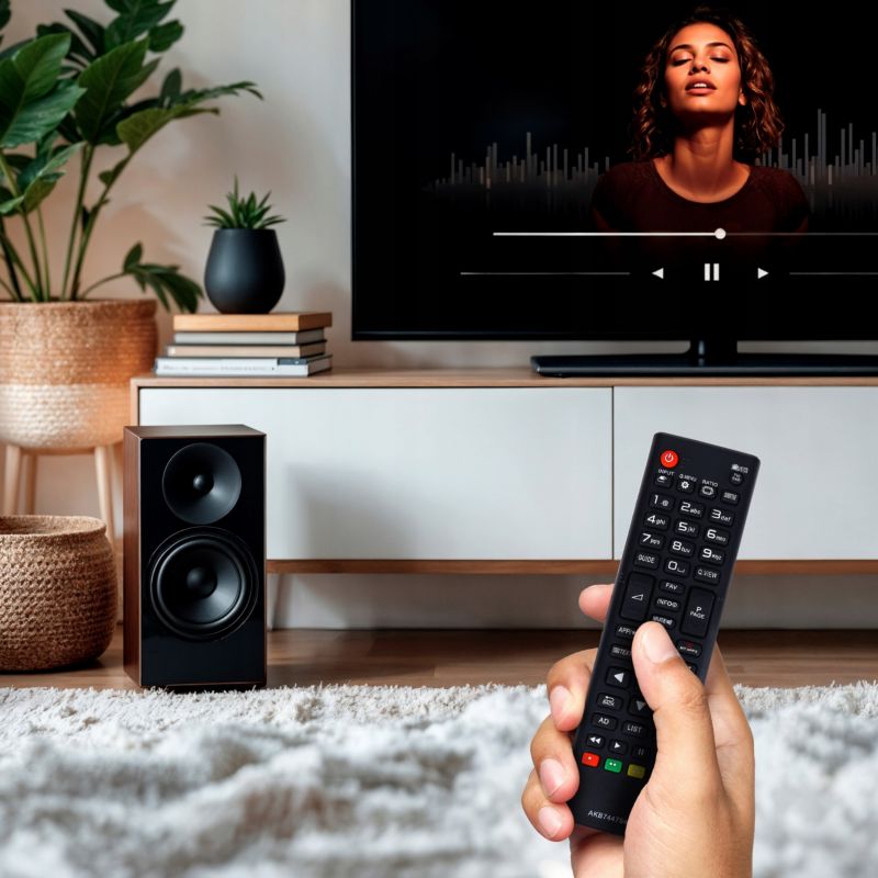 Pilot, Sillar, uniwersalny, zamiennik AKB74475490, do telewizora LG Smart TV + 4x Baterie AAA, zestaw, 5szt