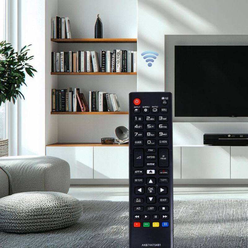 Pilot, Sillar, uniwersalny, zamiennik AKB74475490, do telewizora LG Smart TV + 4x Baterie AAA, zestaw, 5szt