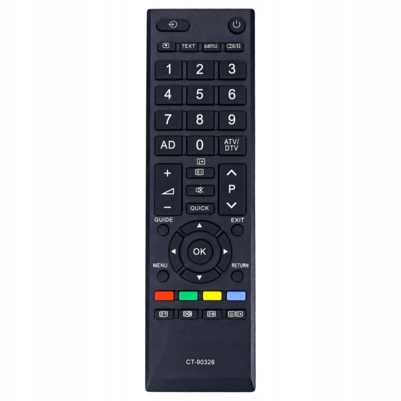 Pilot, Sillar, uniwersalny, zamiennik CT-90326, do telewizora Toshiba Regza + 4x Baterie AAA, zestaw, 5szt