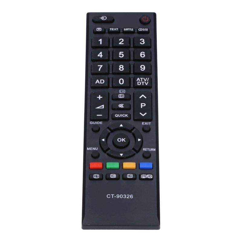 Pilot, Sillar, uniwersalny, zamiennik CT-90326, do telewizora Toshiba Regza + 4x Baterie AAA, zestaw, 5szt
