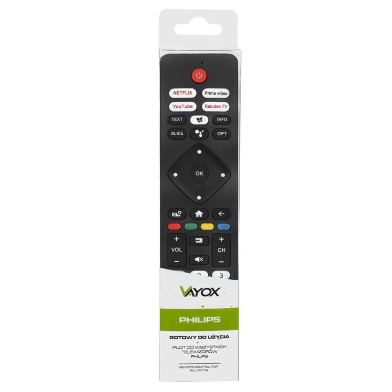 Pilot zdalnego sterowania do TV Philips Vayox z funkcjami specjalnymi VA0269 1szt.